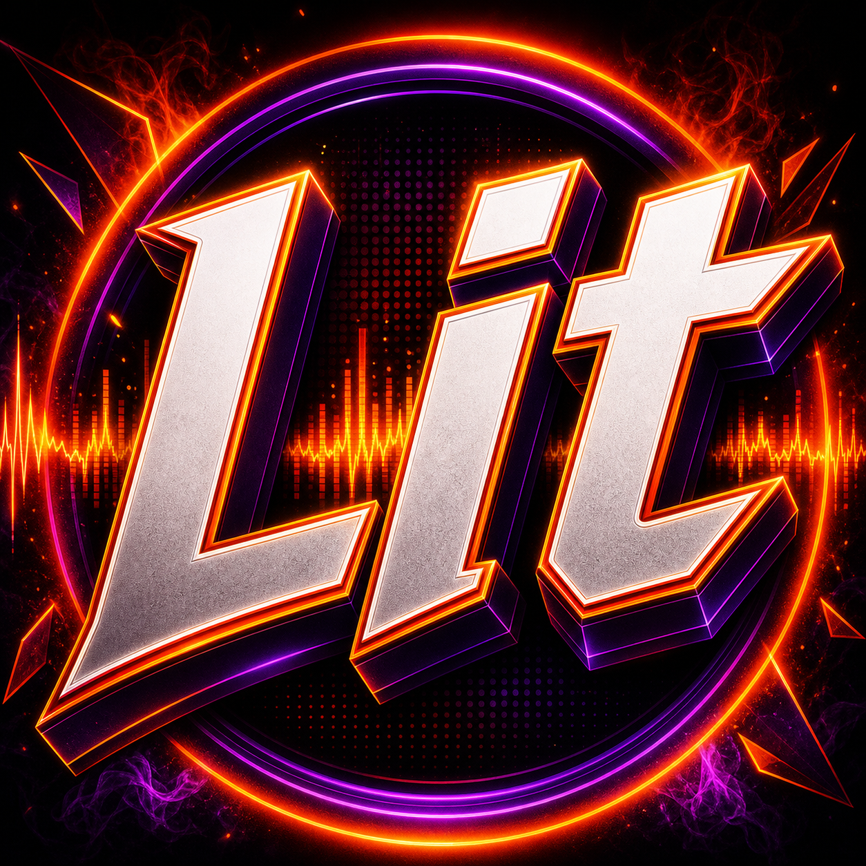 Lit radio station artwork